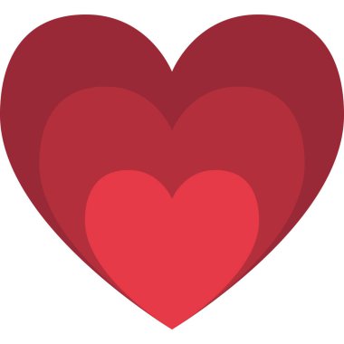 Büyüyen Kalp Simge Vektörünü Doldurdu