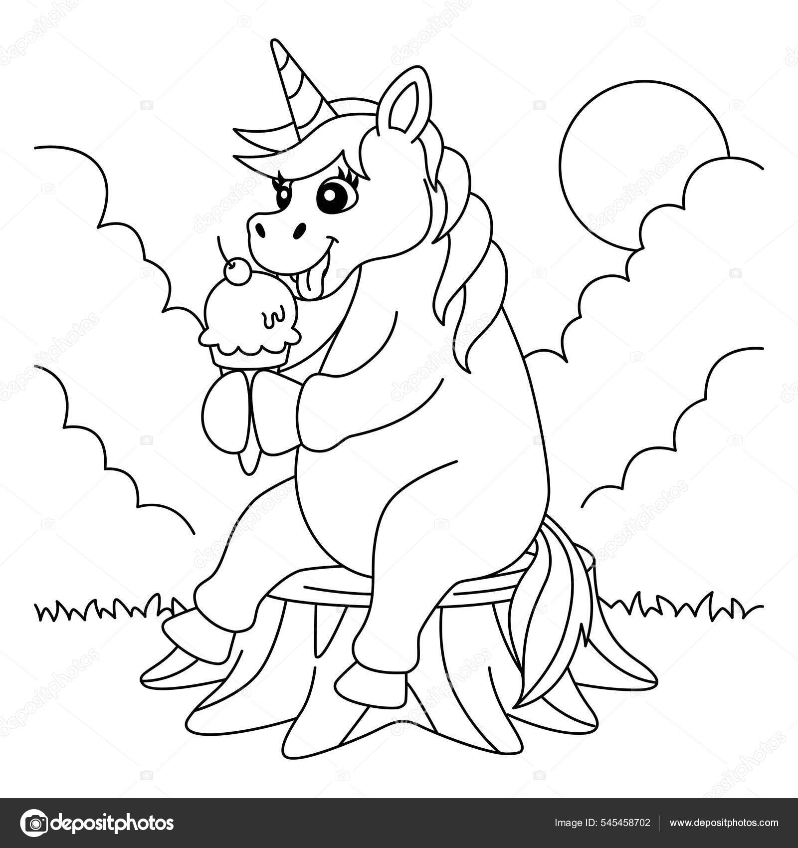 Coloriage kawaii  Unicorn coloring pages, Candy coloring pages