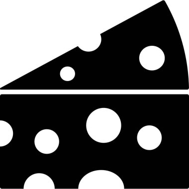 Peynir Kabartma Simgesi Gıda Vektörü 