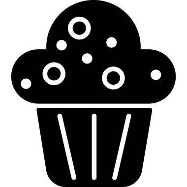 Kek Kabartma Simgesi Gıda Vektörü 