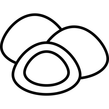 Mochi Ana Hattı Simge Gıda Vektörü