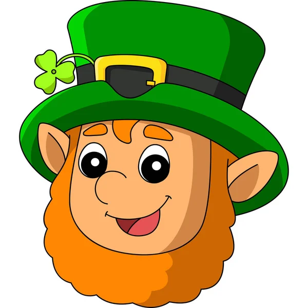 St. Patricks Day Leprechaun Cartoon Clipart Vector — Stock Vector