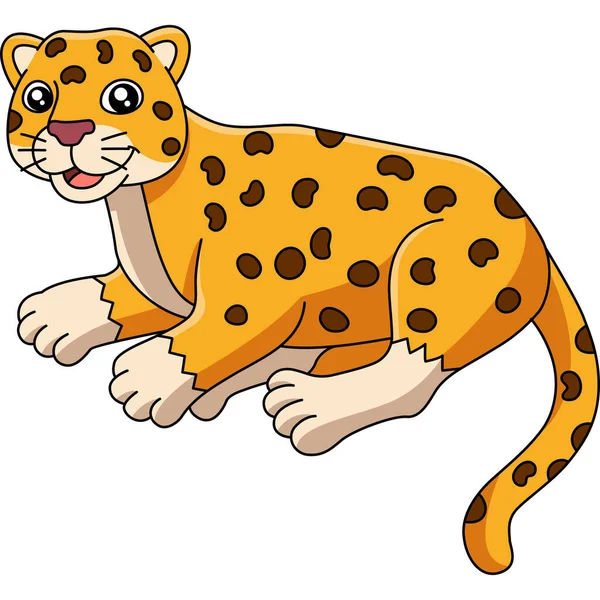 Jaguar Cartoon Clipart wektor ilustracji — Wektor stockowy