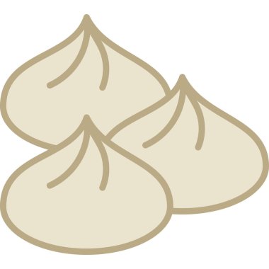 Hamur Doldurulmuş Taslak Simge Vektörü 