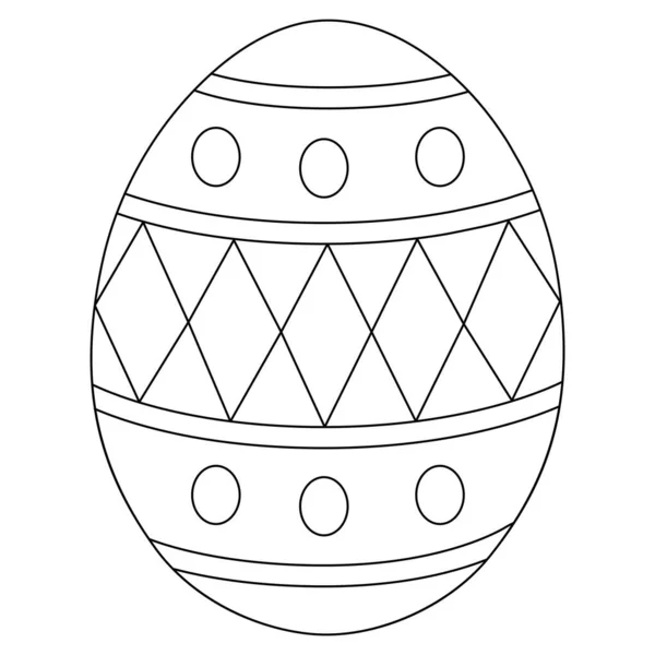 Пасхальная раскраска яиц для детей — стоковый вектор