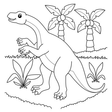 Çocuklar için Lufengosaurus Boyama Sayfası