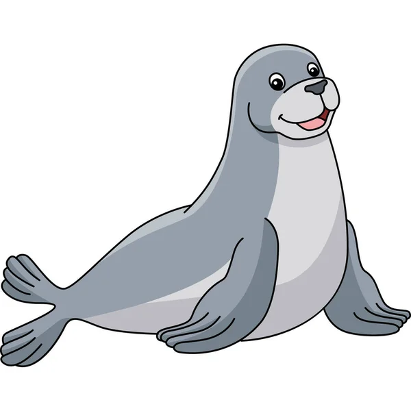 Seal Cartoon Clipart Animal Illustration — Stockový vektor