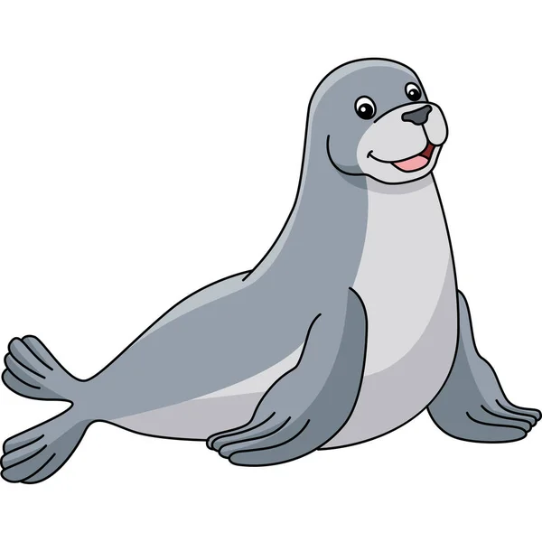 Seal Cartoon Clipart Animal Illustration — Stockvektor