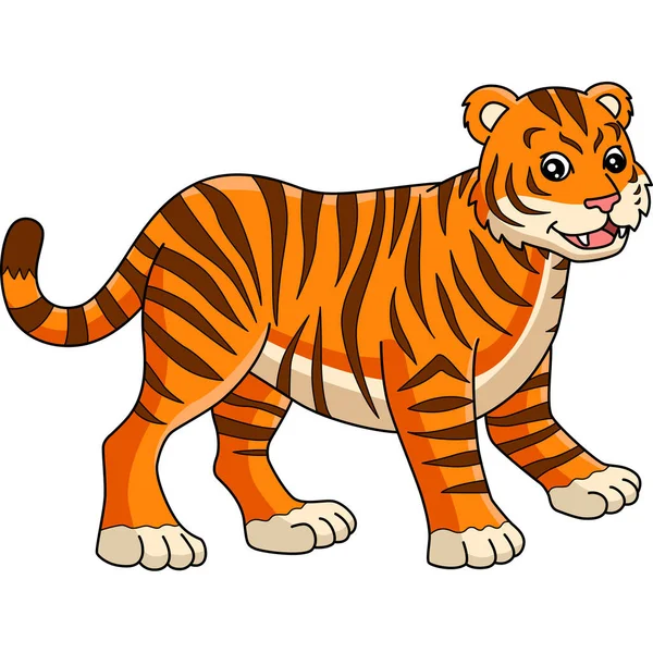 Мультфильм "Тигр" — стоковый вектор