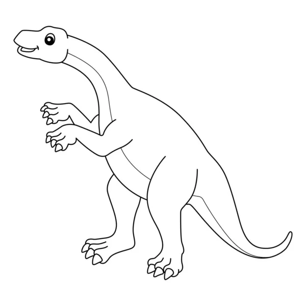 Página aislada para colorear Lufengosaurus para niños — Archivo Imágenes Vectoriales