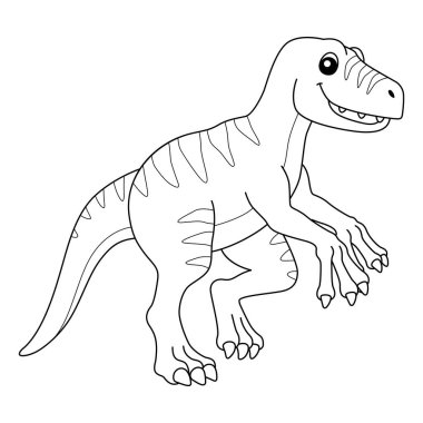 Velociraptor Çocuklar için Renklendirilmiş Sayfa