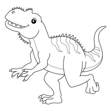 Yangchuanosaurus Renklendirme Çocuklar için Ayrı Sayfa