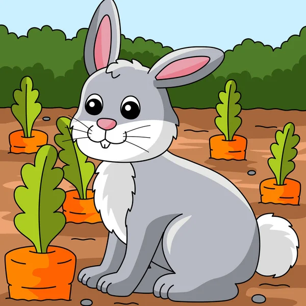 Мультфильм про кролика — стоковый вектор
