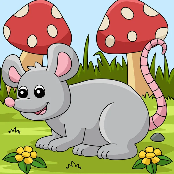 Мультипликационный мультфильм о мышах — стоковый вектор