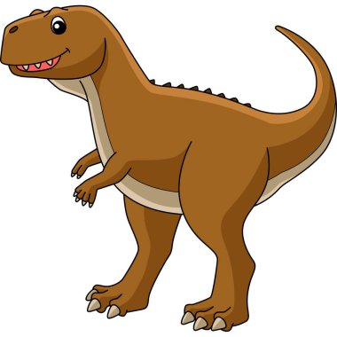 Ekrixinatosaurus Dinozor Çizgi Filmi Renkli Clipart