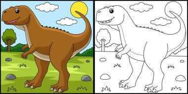 Ekrixinatosaurus Dinozor Hayvan Boyama Sayfası