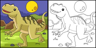 Yangchuanosaurus Dinozor Hayvan Boyama Sayfası