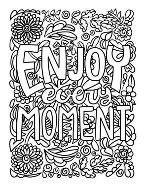 Her Anın Motivasyonel Alıntı Renklerinin Tadını çıkar 