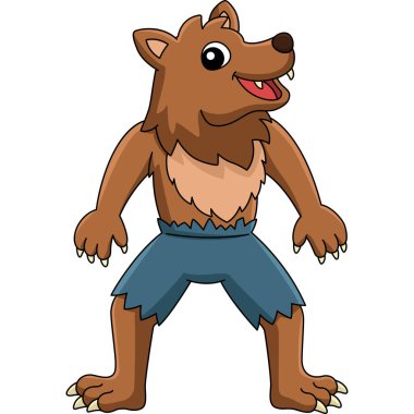 Kurt Adam Cadılar Bayramı Çizgi Filmi Renkli Clipart