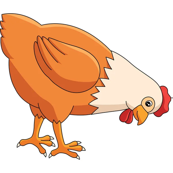 Цветной кусочек курицы — стоковый вектор