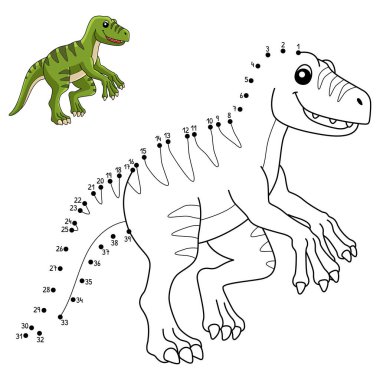 Nokta Velociraptor Dinozor izole edildi 