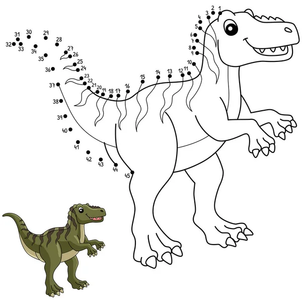 Nokta Fukuiraptor Dinozor Renklendirmesi İzole Edildi 