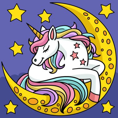 Tek Boynuzlu At Ayın Üzerinde Uyuyor