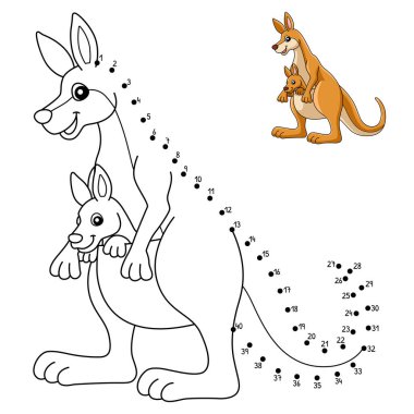 Nokta Nokta Kangurusu Bebek Rengi Sayfası 