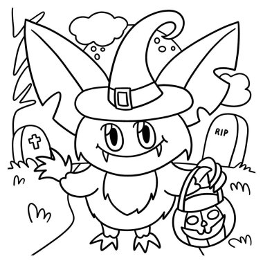 Bir vampir baykuşun sevimli ve komik renkli sayfası. Çocuklar için saatlerce boyama eğlencesi sağlıyor. Renklendirmek için, bu sayfa çok kolaydır. Küçük çocuklar ve yeni yürümeye başlayanlar için uygun..