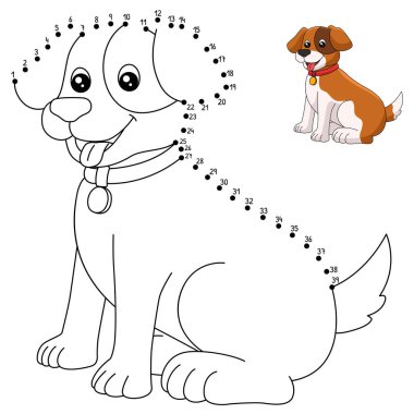 Şirin ve komik bir şekilde evcil bir köpeğin nokta boyama sayfasını birleştiriyor. Çocuklar için saatlerce boyama eğlencesi sağlıyor. Renklendirmek için, bu sayfa çok kolaydır. Küçük çocuklar ve yeni yürümeye başlayanlar için uygun..