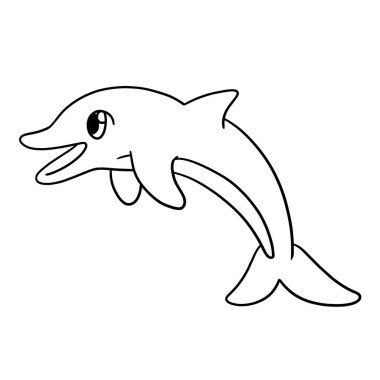 Bir yunusun sevimli ve komik renkli sayfası. Çocuklar için saatlerce boyama eğlencesi sağlıyor. Renklendirmek için, bu sayfa çok kolaydır. Küçük çocuklar ve yeni yürümeye başlayanlar için uygun..
