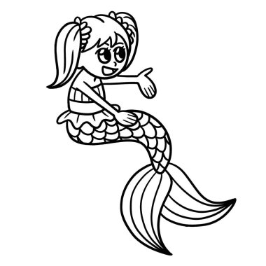 Konuşan bir denizkızının sevimli ve komik renkli sayfası. Çocuklar için saatlerce boyama eğlencesi sağlıyor. Renklendirmek için, bu sayfa çok kolaydır. Küçük çocuklar ve yeni yürümeye başlayanlar için uygun..