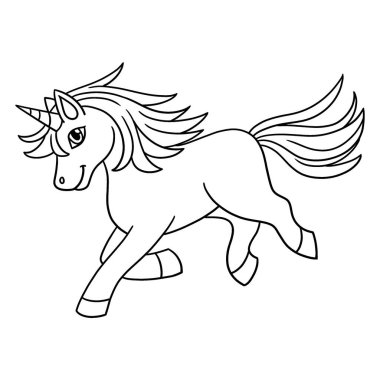 Tek boynuzlu atın şirin ve komik renkli bir sayfası. Çocuklar için saatlerce boyama eğlencesi sağlıyor. Renklendirmek için, bu sayfa çok kolaydır. Küçük çocuklar ve yeni yürümeye başlayanlar için uygun..