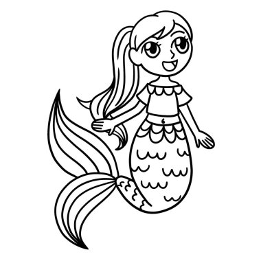 Şarkı söyleyen bir denizkızının sevimli ve komik renkli sayfası. Çocuklar için saatlerce boyama eğlencesi sağlıyor. Renklendirmek için, bu sayfa çok kolaydır. Küçük çocuklar ve yeni yürümeye başlayanlar için uygun..