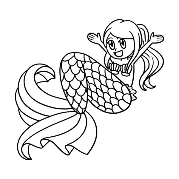 Mutlu bir denizkızının sevimli ve komik renkli sayfası. Çocuklar için saatlerce boyama eğlencesi sağlıyor. Renklendirmek için, bu sayfa çok kolaydır. Küçük çocuklar ve yeni yürümeye başlayanlar için uygun..