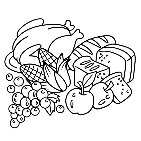 Şükran Günü ziyafetinin sevimli ve komik renkli sayfası. Çocuklar için saatlerce boyama eğlencesi sağlıyor. Renklendirmek için, bu sayfa çok kolaydır. Küçük çocuklar ve yeni yürümeye başlayanlar için uygun..