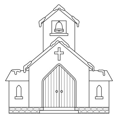 Kilise Noel 'inin sevimli ve komik renkli bir sayfası. Çocuklar için saatlerce boyama eğlencesi sağlıyor. Renklendirmek için, bu sayfa çok kolaydır. Küçük çocuklar ve yeni yürümeye başlayanlar için uygun..