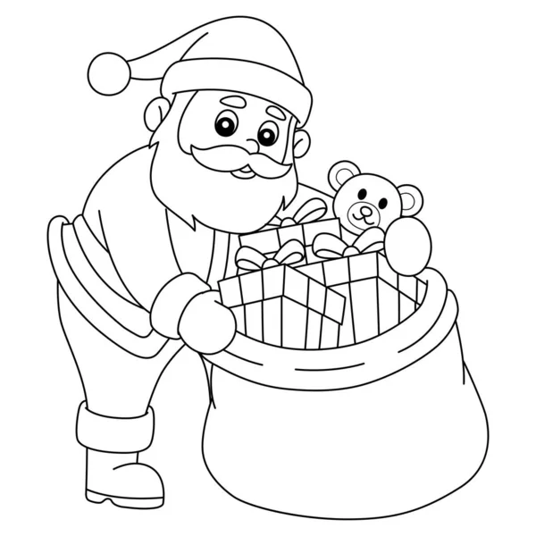 Cute Funny Coloring Page Обеспечивает Детям Часы Раскрашивания Раскрасить Эту — стоковый вектор