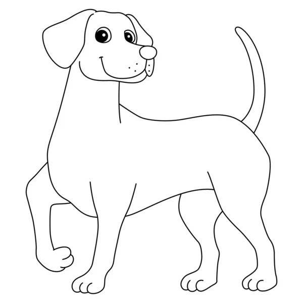 Cute Funny Coloring Page Vizsla Provides Hours Coloring Fun Children — Stock Vector