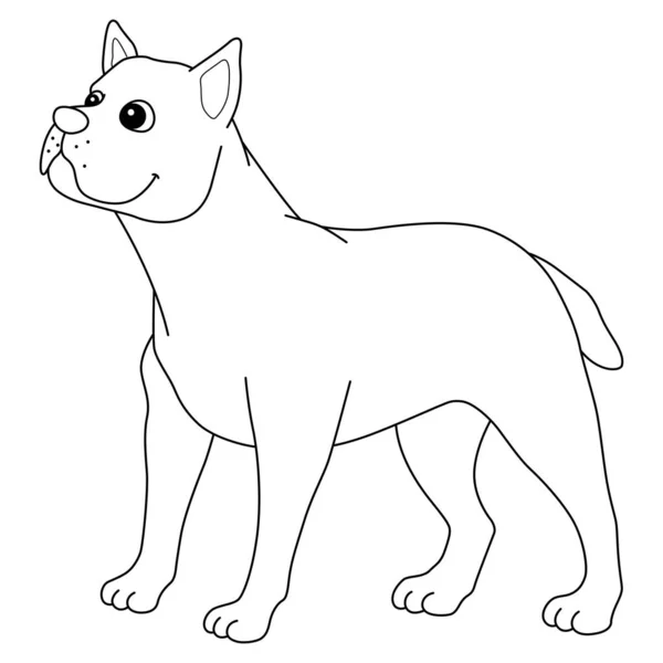 Cute Funny Coloring Page Cane Corso Provides Hours Coloring Fun — Stok Vektör