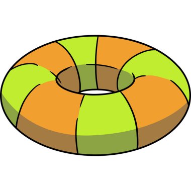 This cartoon illustration shows a floater illustration.