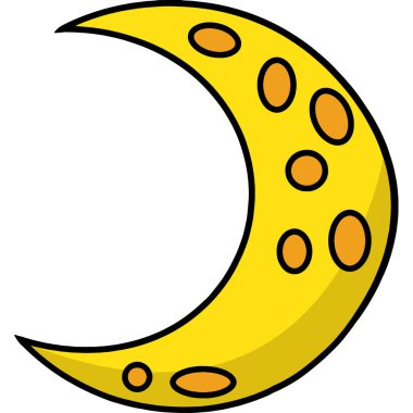 Bu karikatür çizimi bir hilal ay çizimini gösteriyor..