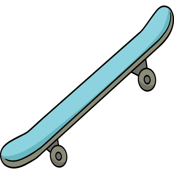 Cartoon Illustration Shows Skateboard Illustration — Archivo Imágenes Vectoriales