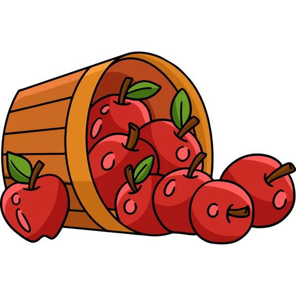 Dieser Cartoon Clip Zeigt Eine Apfel Illustration — Stockvektor