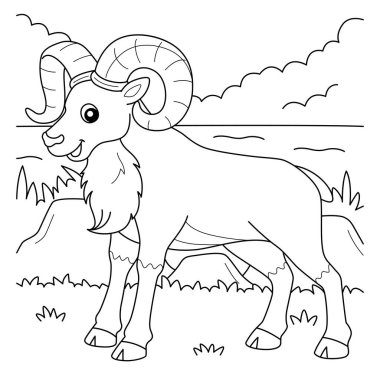 Bir Urial Animal 'ın şirin ve komik renkli sayfası. Çocuklar için saatlerce boyama eğlencesi sağlıyor. Renklendirmek için, bu sayfa çok kolaydır. Küçük çocuklar ve yeni yürümeye başlayanlar için uygun..