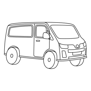 Minibüsün sevimli ve komik renkli sayfası. Çocuklar için saatlerce boyama eğlencesi sağlıyor. Renklendirmek için, bu sayfa çok kolaydır. Küçük çocuklar ve yeni yürümeye başlayanlar için uygun..