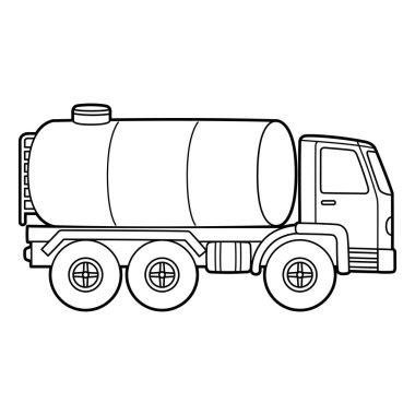 Bir su kamyonunun sevimli ve komik renkli sayfası. Çocuklar için saatlerce boyama eğlencesi sağlıyor. Renklendirmek için, bu sayfa çok kolaydır. Küçük çocuklar ve yeni yürümeye başlayanlar için uygun..