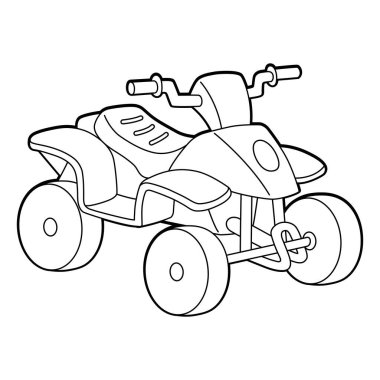 Dörtlü bisikletin şirin ve komik renkli bir sayfası. Çocuklar için saatlerce boyama eğlencesi sağlıyor. Renklendirmek için, bu sayfa çok kolaydır. Küçük çocuklar ve yeni yürümeye başlayanlar için uygun..