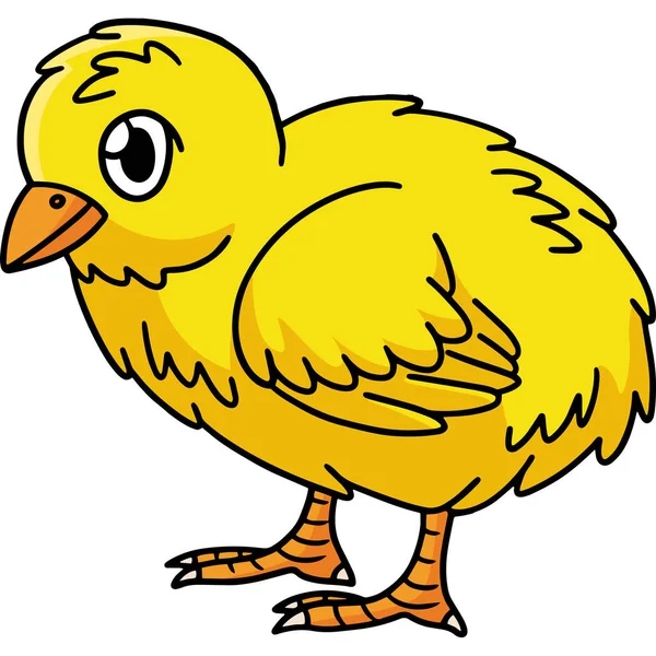 Cartoon Clipart Shows Chick Illustration — Stock Vector