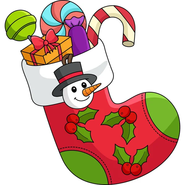 Cartoon Clipart Shows Christmas Stacking Illustration — Archivo Imágenes Vectoriales